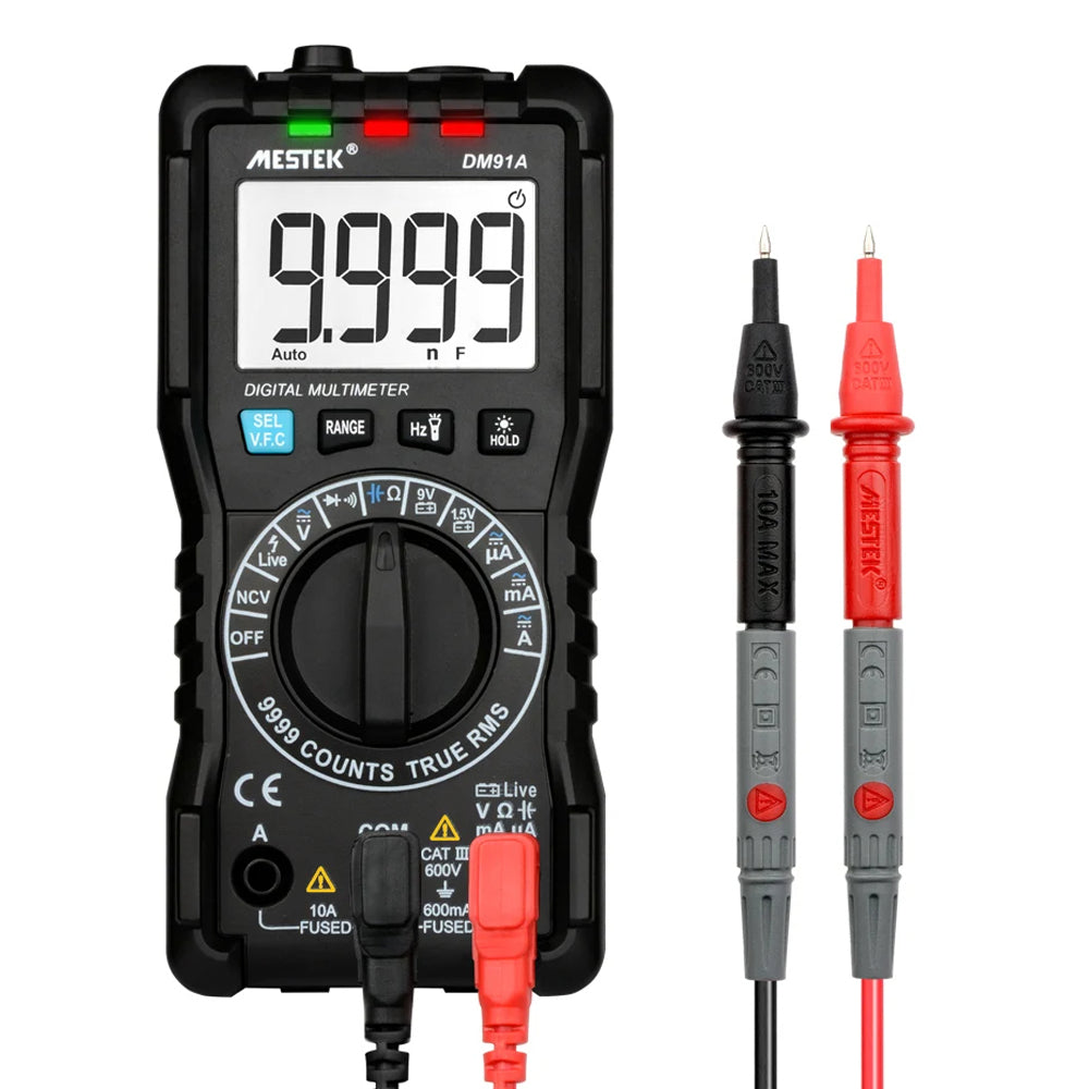 MESTEK DM91A 1999 Count Multimeter AC / DC Ammeter Voltmeter Capacitance Tester MESTEK DM91A 1999 Count Multimeter AC / DC Ammeter Voltmeter Capacitance Tester